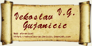 Vekoslav Gujaničić vizit kartica